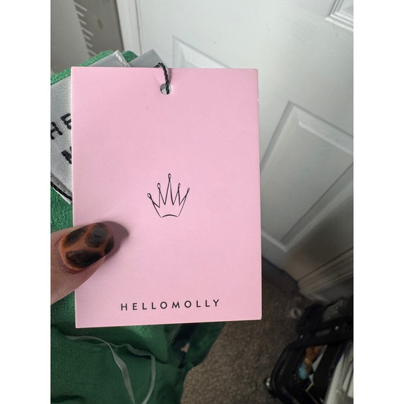 HELLO MOLLY NWT Agyness Kelly Green Crop Top Size‎ L - Picture 5 of 8